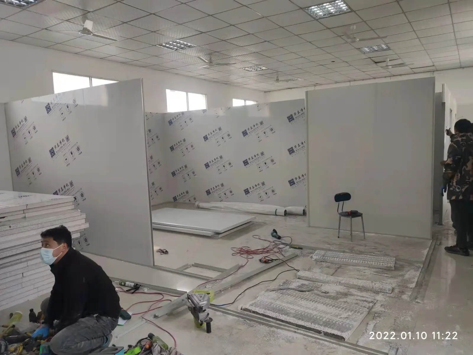 渭南市临渭区中医医院整体迁建项目医疗净化专项工程施工现场图